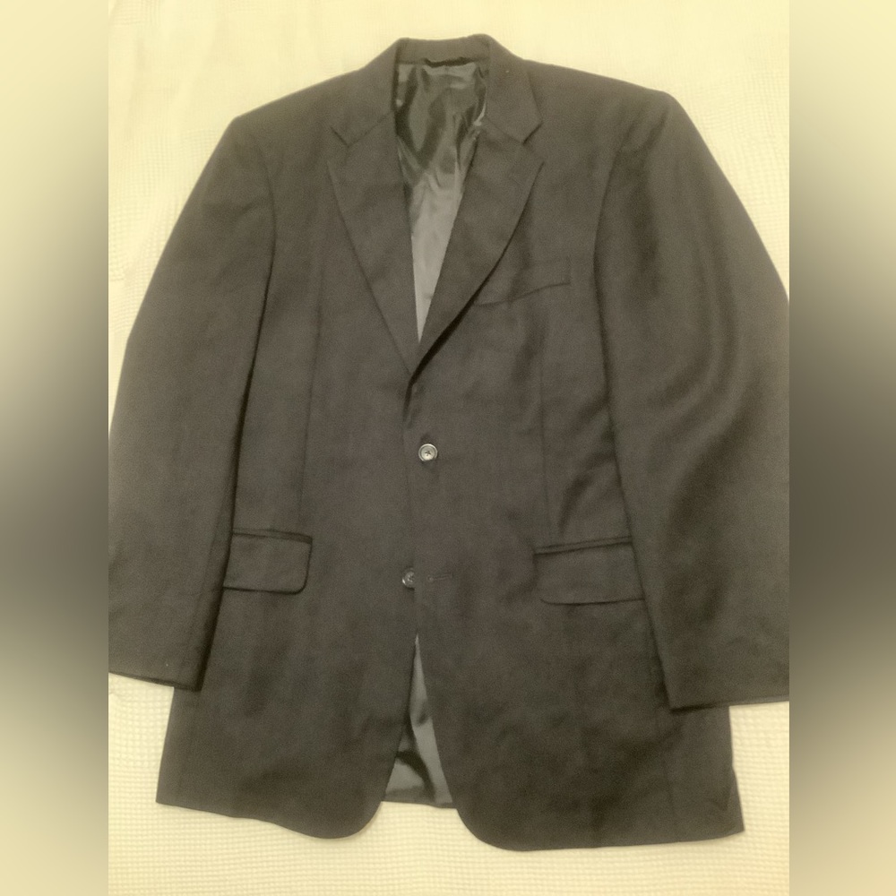 Wool navy suit